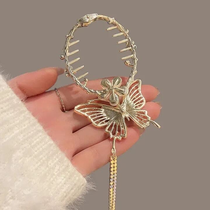 Butterfly Hair Claw, Luxury Orchid Hair Clip, Flower Ponytail Pearl Hairpin, Women Rhinestones Tassel Hair Clip, Ponytail Buckle Pearl Hairpin, Girl Barrette Hairclip, Women Hair Styling Accessories Butterfly Hair Claw, Luxury Orchid Hair Clip, Flower Ponytail Pearl Hairpin, Women Rhinestones Tassel Hair Clip, Ponytail Buckle Pearl Hairpin, Girl Barrette Hairclip, Women Hair Styling Accessories